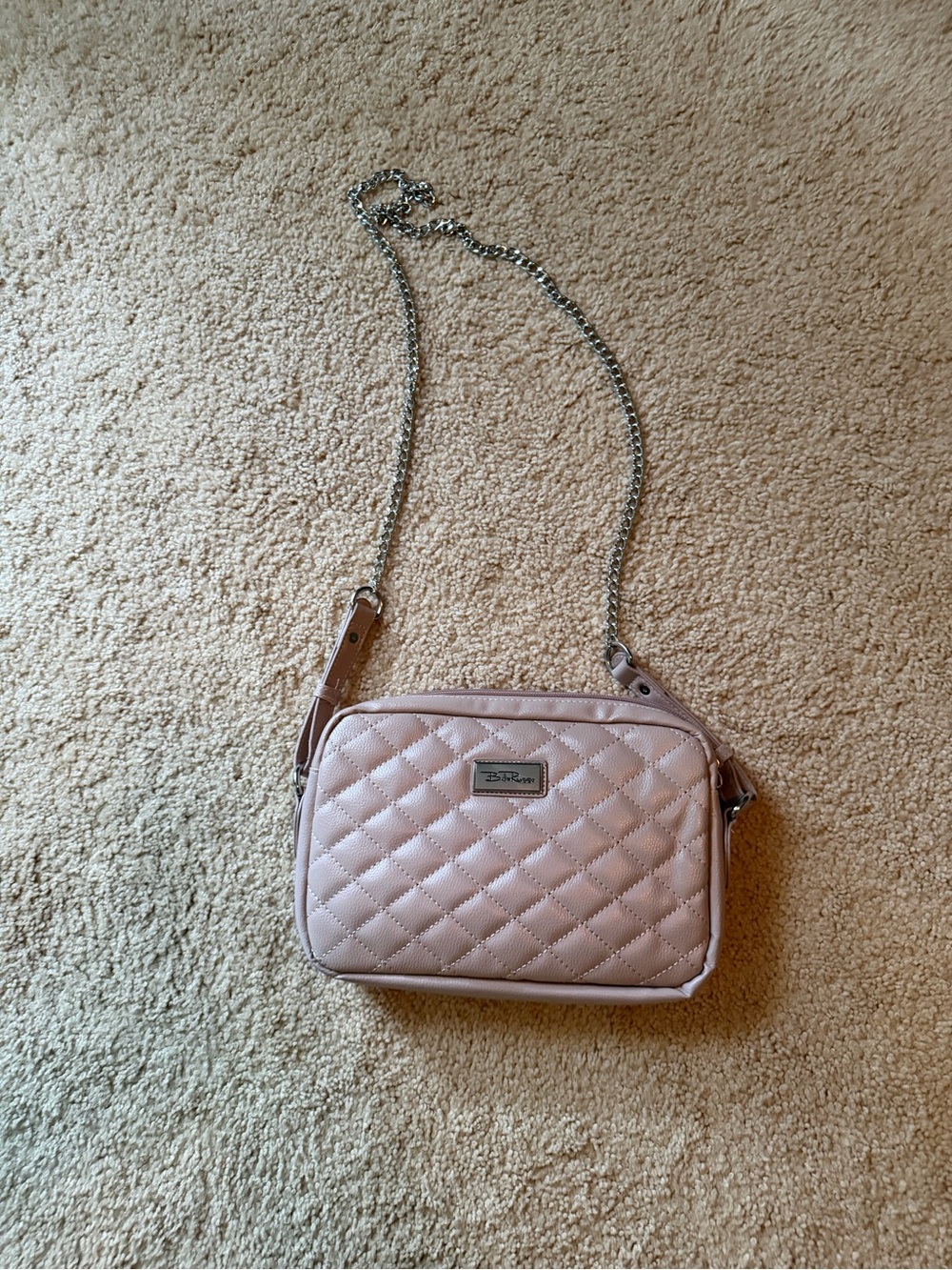 Crossbody Shoulder Bag in Light Pink